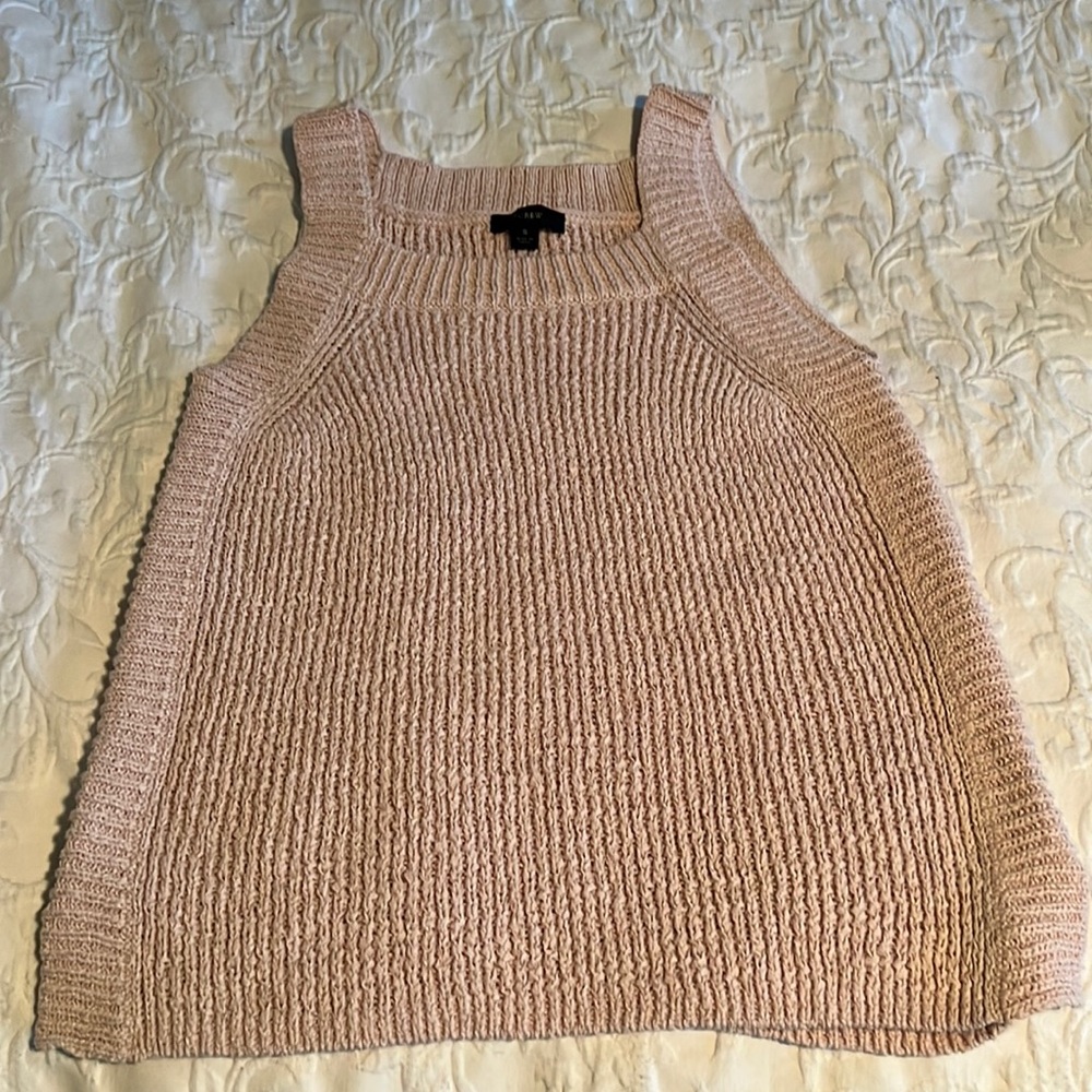 J.Crew Light Pink Knit Sweater Tank top